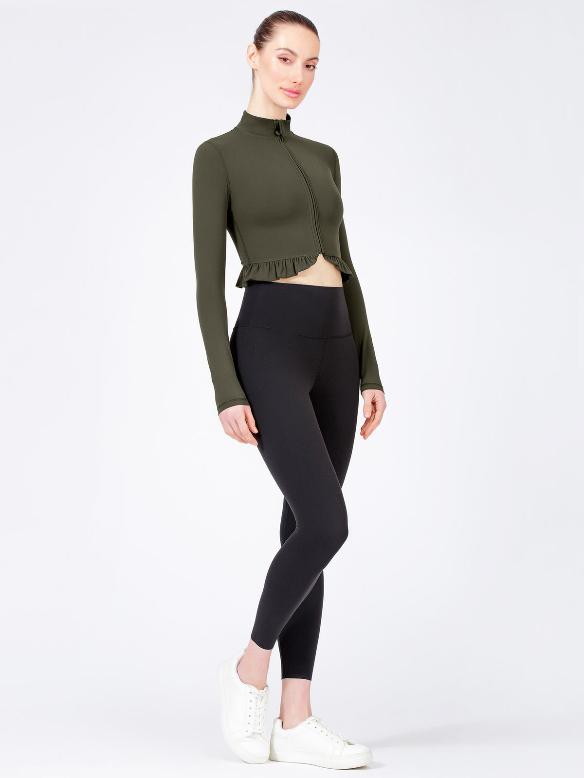 Winter Jacket Roffles CROPPED RUFFLES JACKET – AUMNIEHK