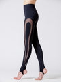 REVOLUTION STIRRUP PANTS 2.0, BLACK/BLACK MESH