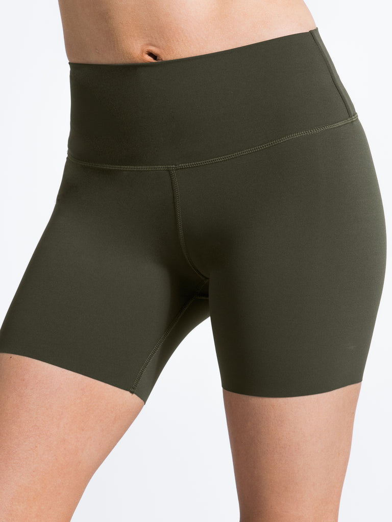 NUDE SHAPE 6" SHORTS, DARK GREEN