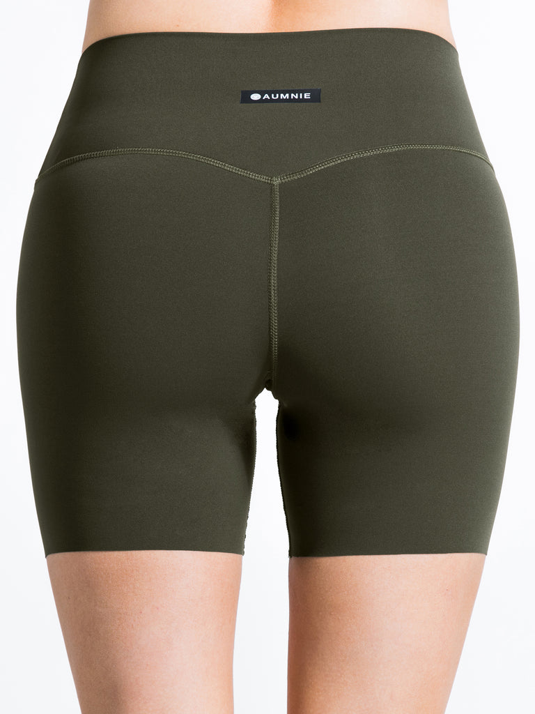 NUDE SHAPE 6" SHORTS, DARK GREEN