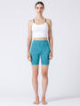 FLEX 6" HIGH WAIST SHORTS, GREEN MELANGE