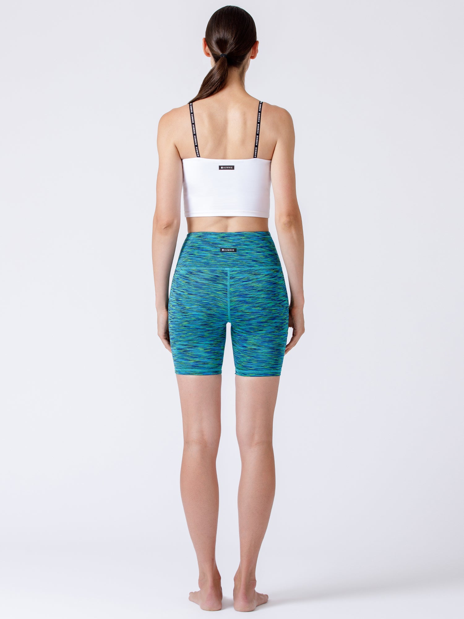 FLEX 6" HIGH WAIST SHORTS, MIX MELANGE