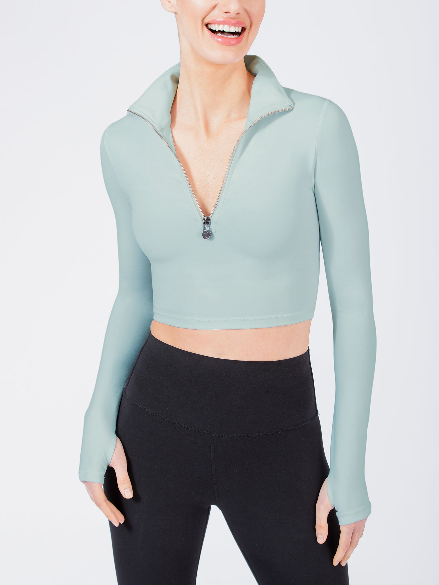 ATHLETICS HALF ZIPPER TOP