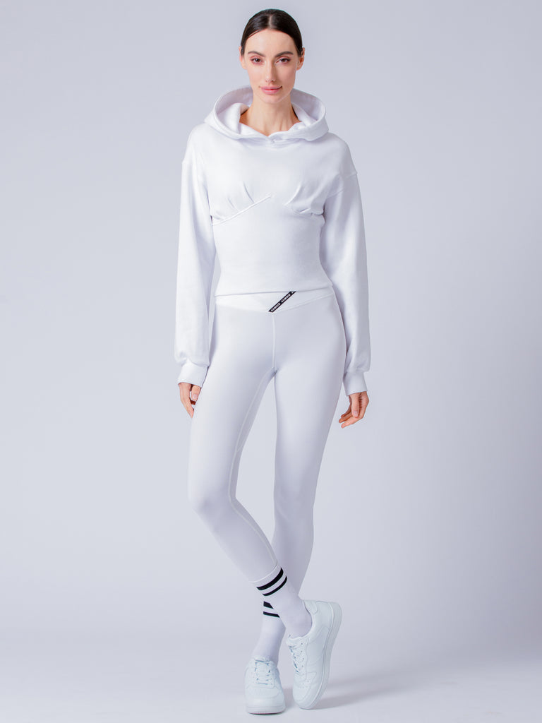 DEVI CORSET HOODIE, WHITE