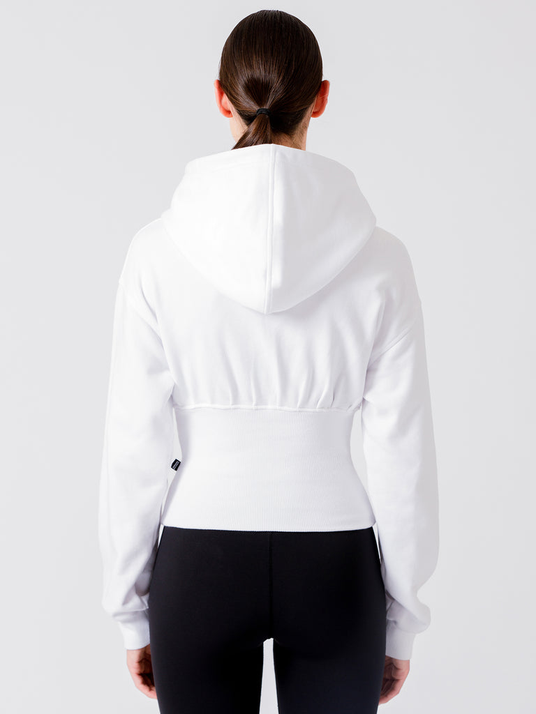 DEVI CORSET HOODIE, WHITE