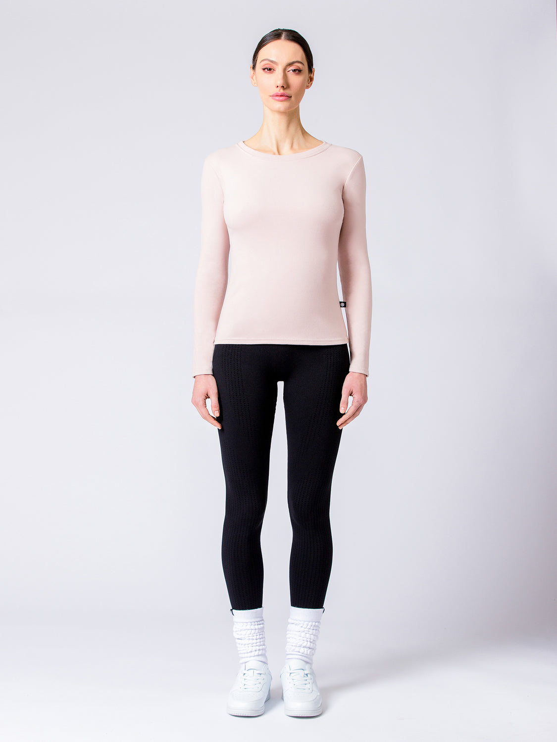 THERMAL FLEECE LONG SLEEVE TOP,CASSIAS