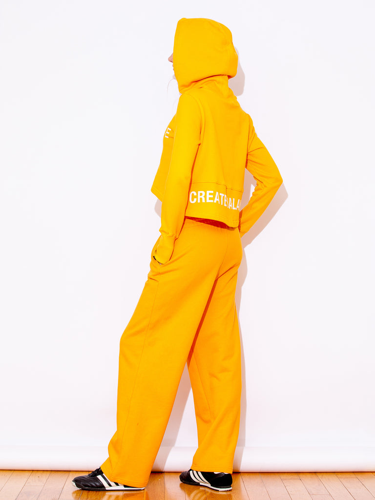 HI LO LOGO HOODIE, YELLOW