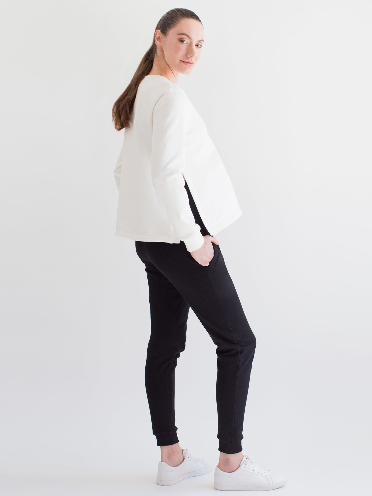 OVER THE BUMP MATERNITY SWEATPANTS
