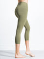 NUDE SHAPE HIGH WAIST CROPS, SAGE