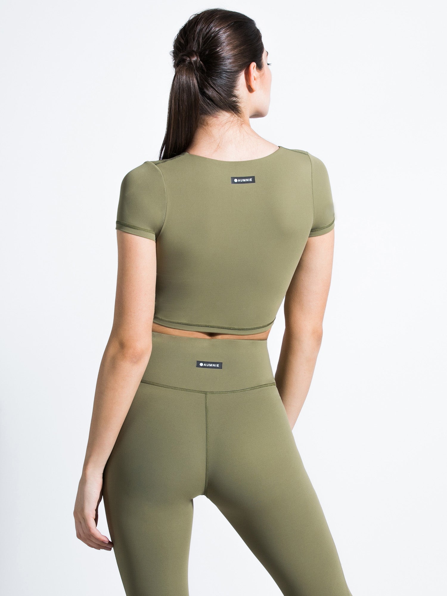 RUCHED NUDE TEE, SAGE