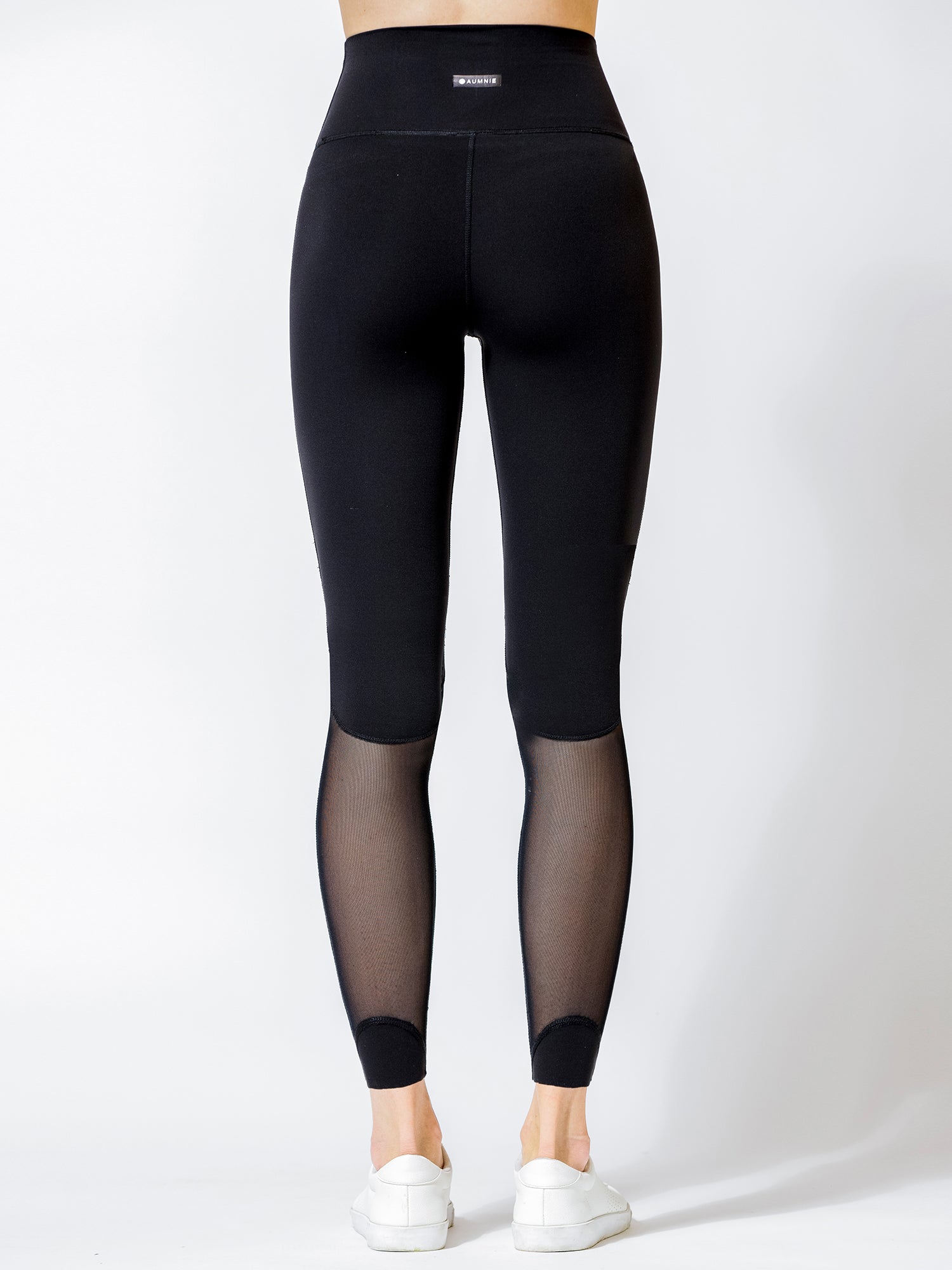 CLARITY MESH ANKLE CROPS, BLACK/BLACK MESH