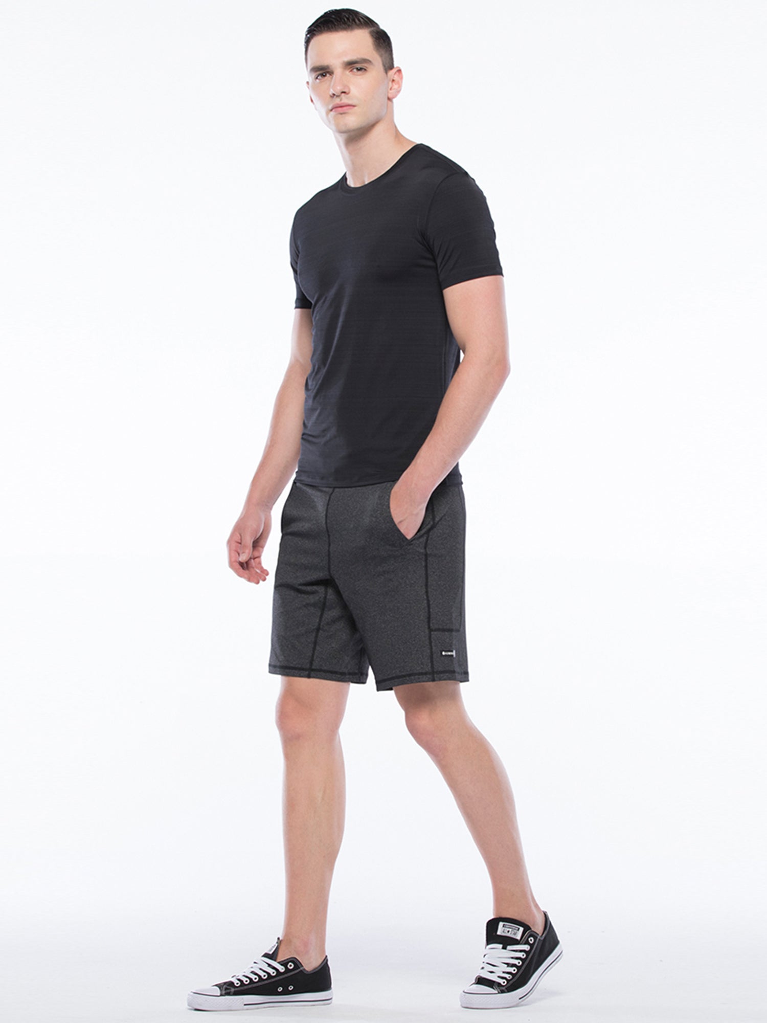 SPEED SHORT, HEATHER BLACK