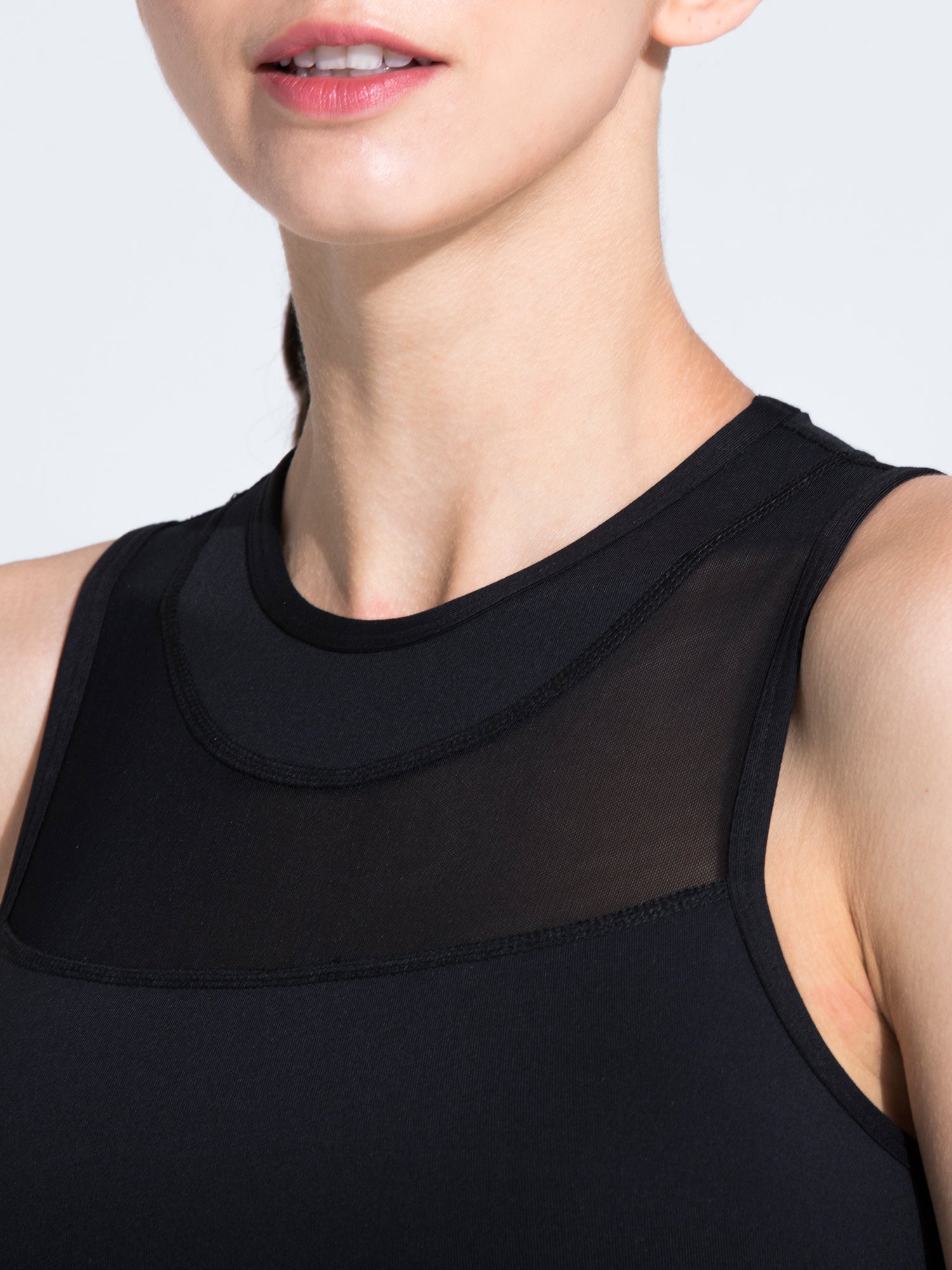MUSE BRA, BLACK/BLACK MESH