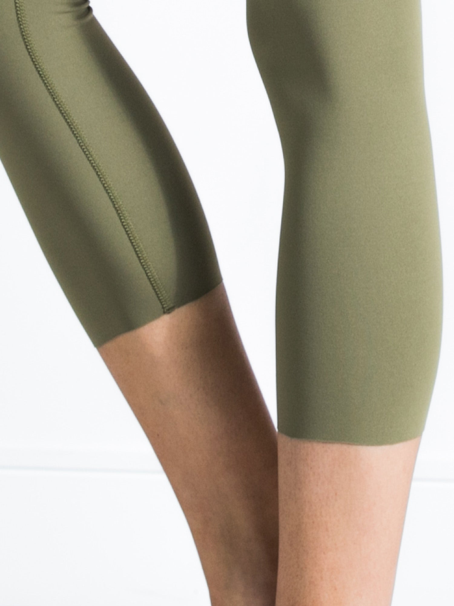 NUDE SHAPE HIGH WAIST CROPS, SAGE