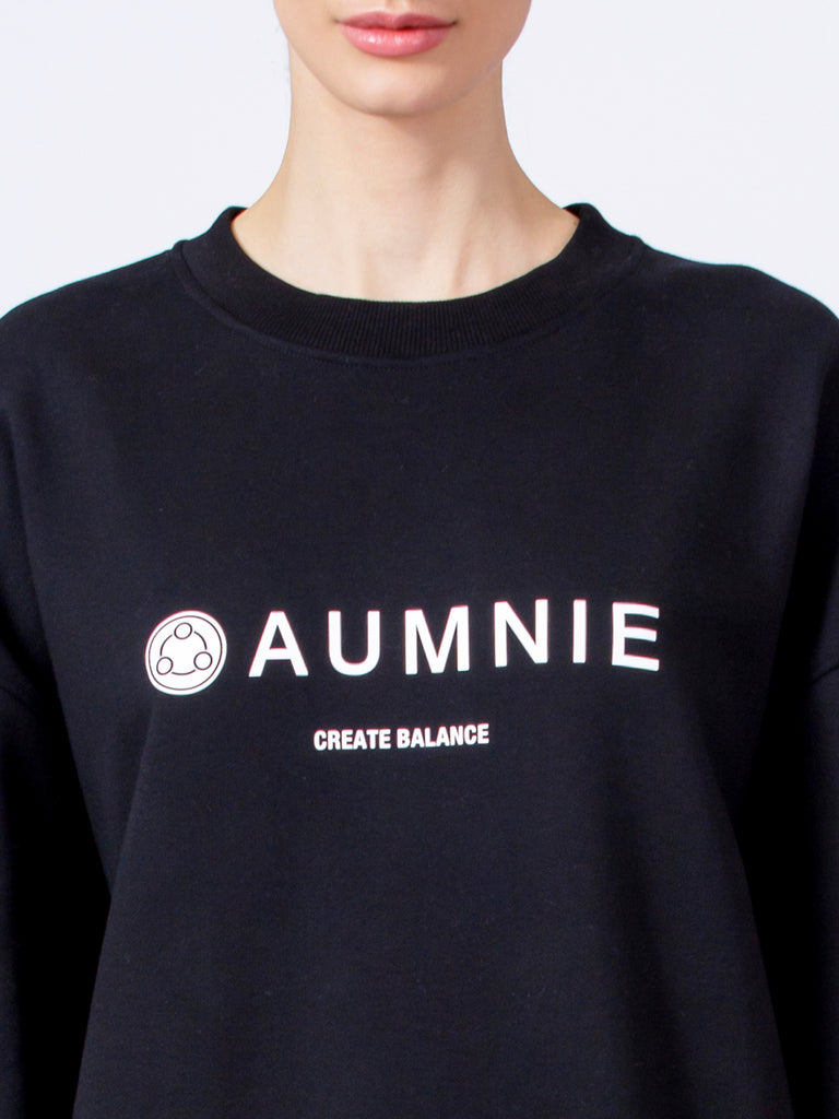 AUMNIE OVERSIZE SWEATSHIRT, BLACK