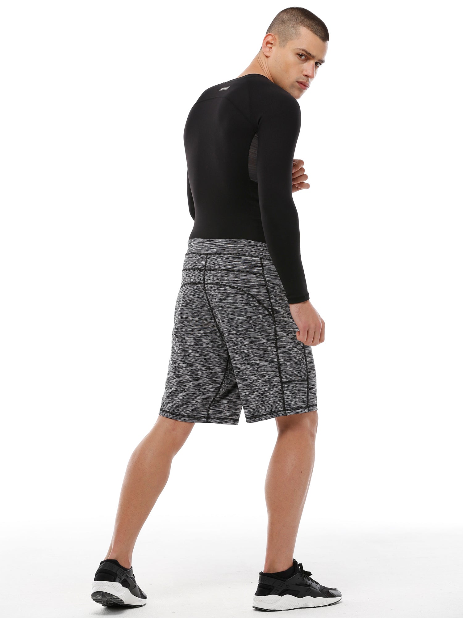 SPEED SHORT 2.0, B&amp;W MELANGE