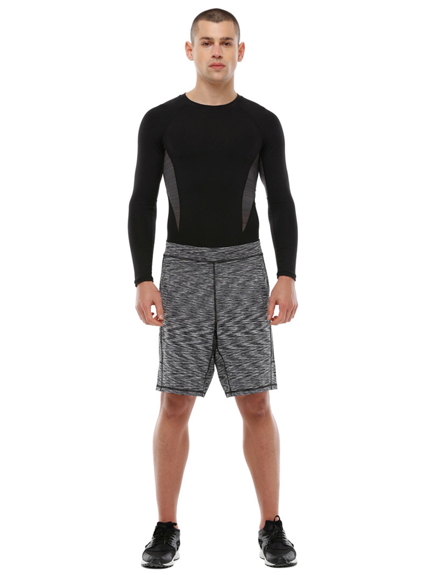 SPEED SHORT 2.0, B&amp;W MELANGE