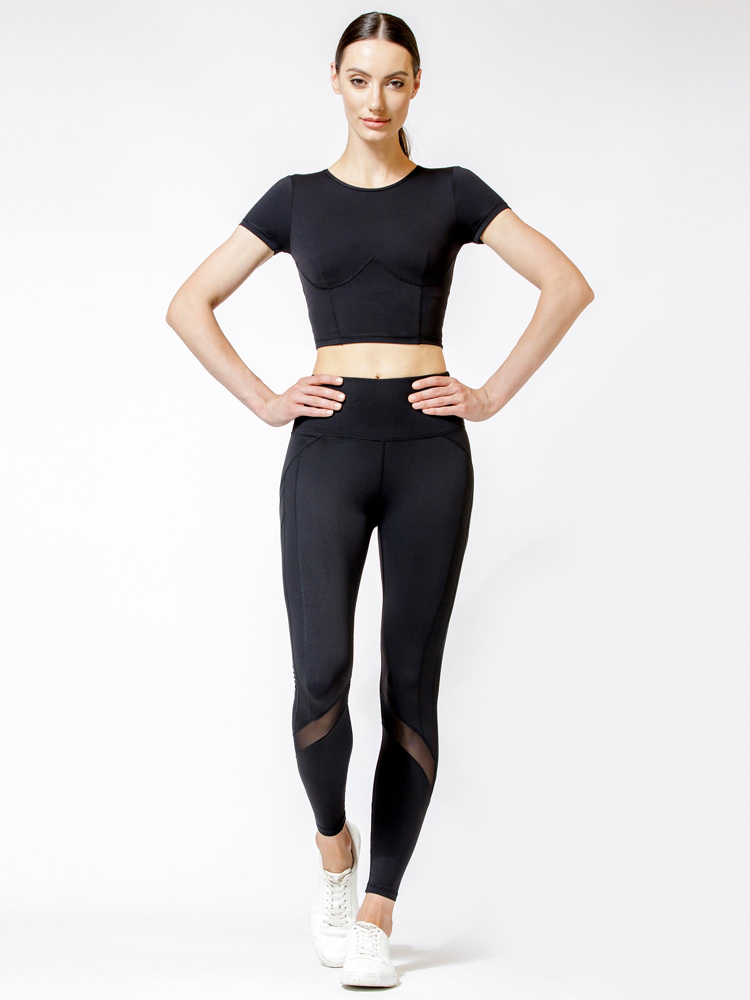 NEW WAVE PANTS 2.0, BLACK/BLACK MESH