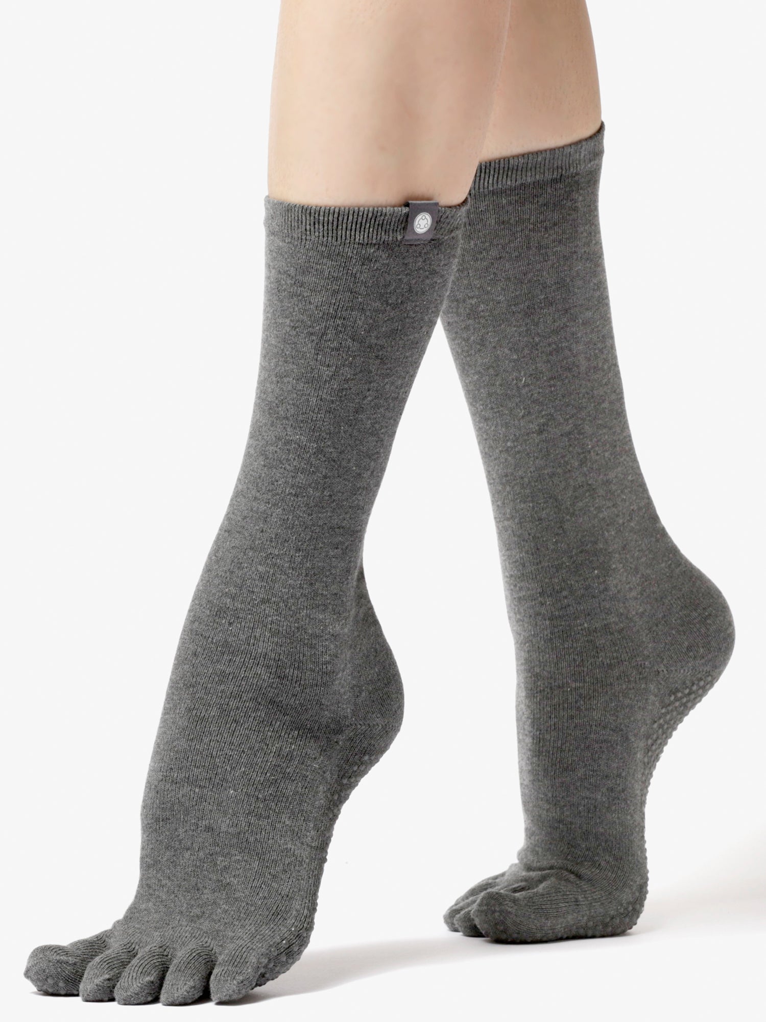 KNEE HIGH FULL TOE YOGA GRIP SOCKS