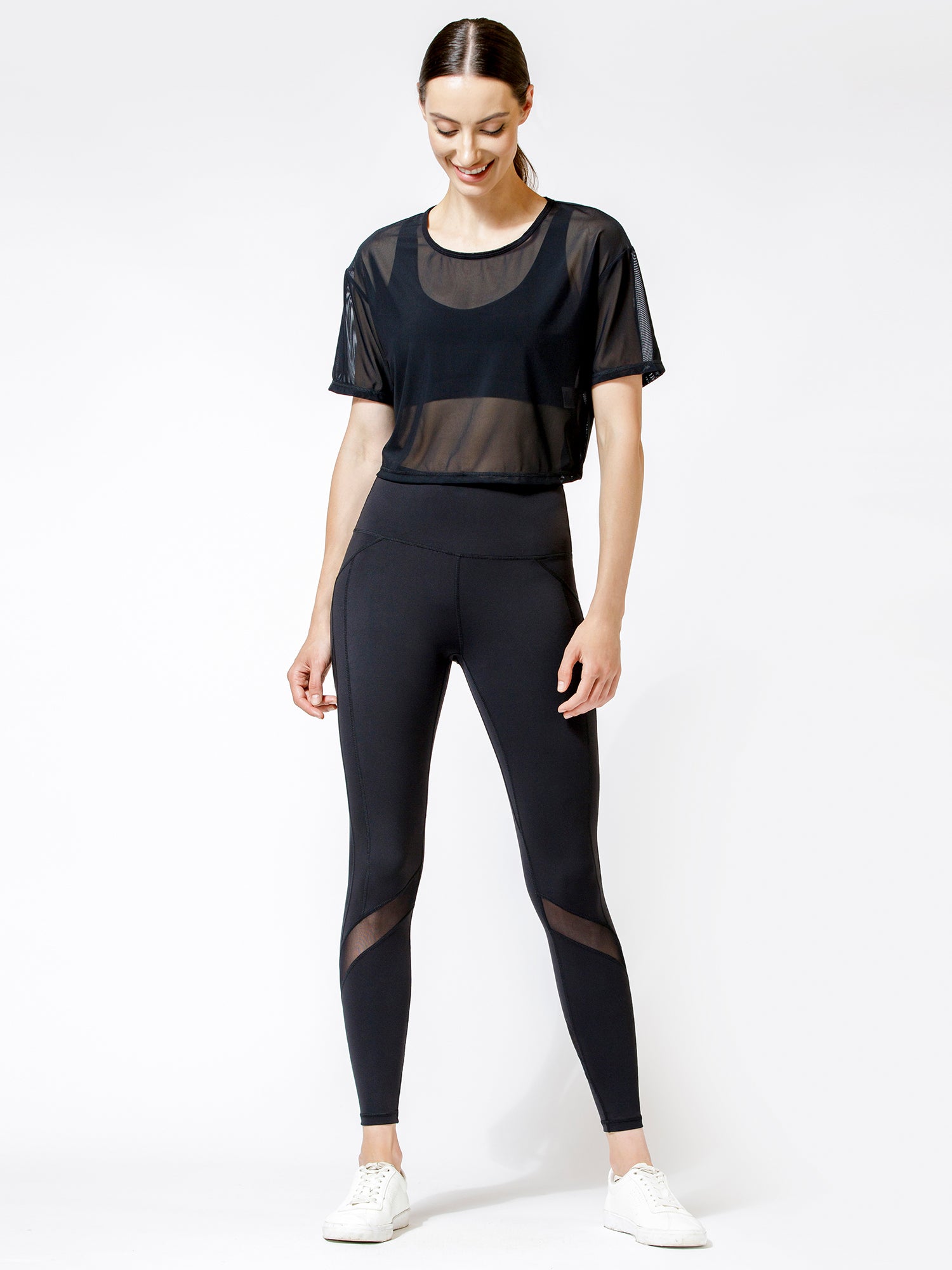 NEW WAVE PANTS 2.0, BLACK/BLACK MESH