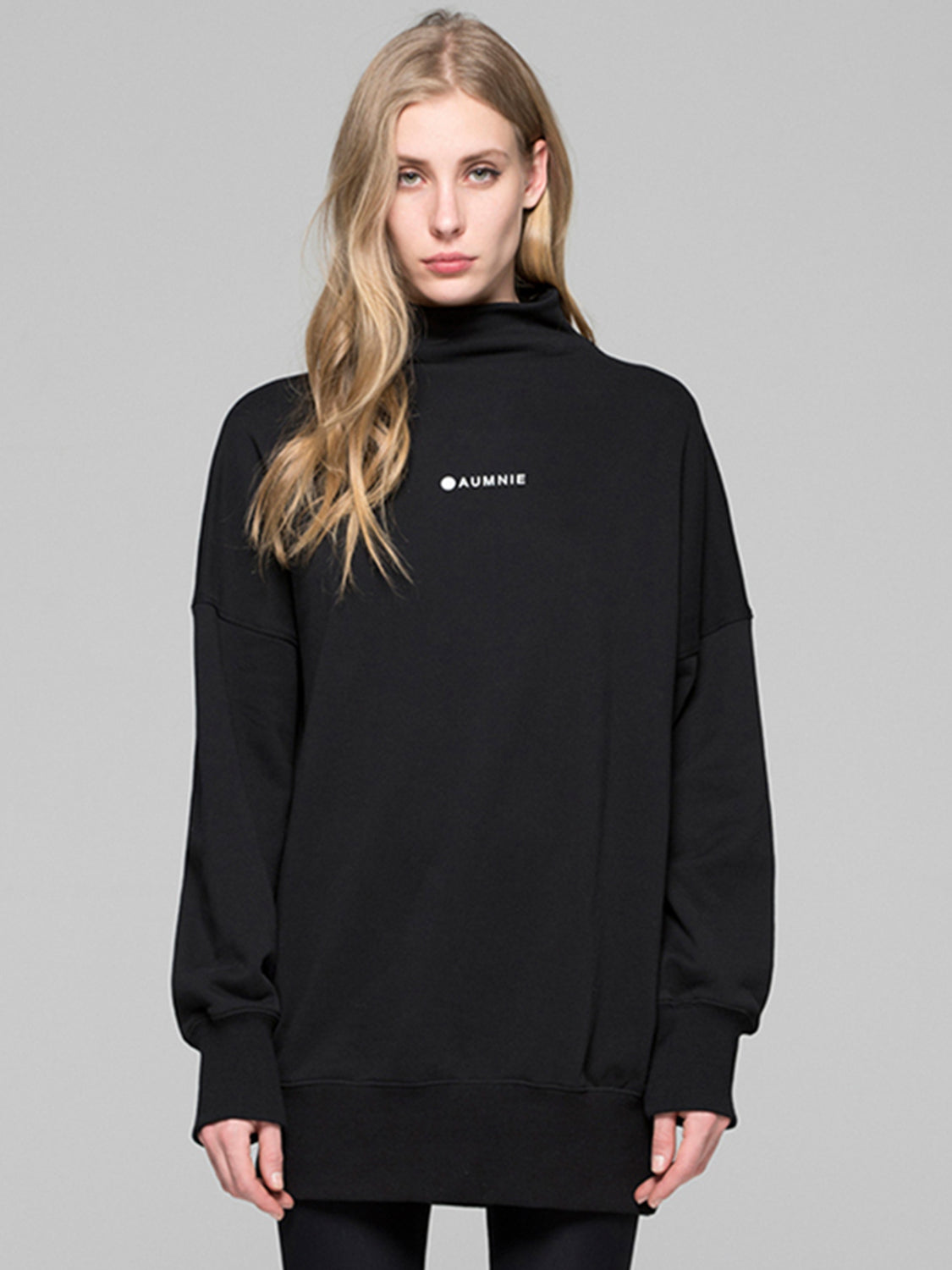 LONG SWEATSHIRT, BLACK