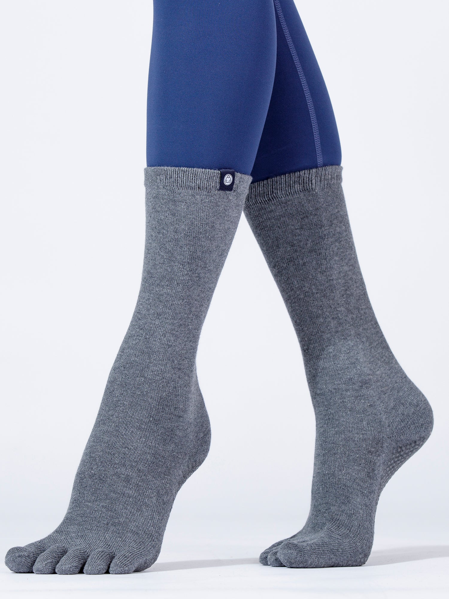 KNEE HIGH FULL TOE YOGA GRIP SOCKS