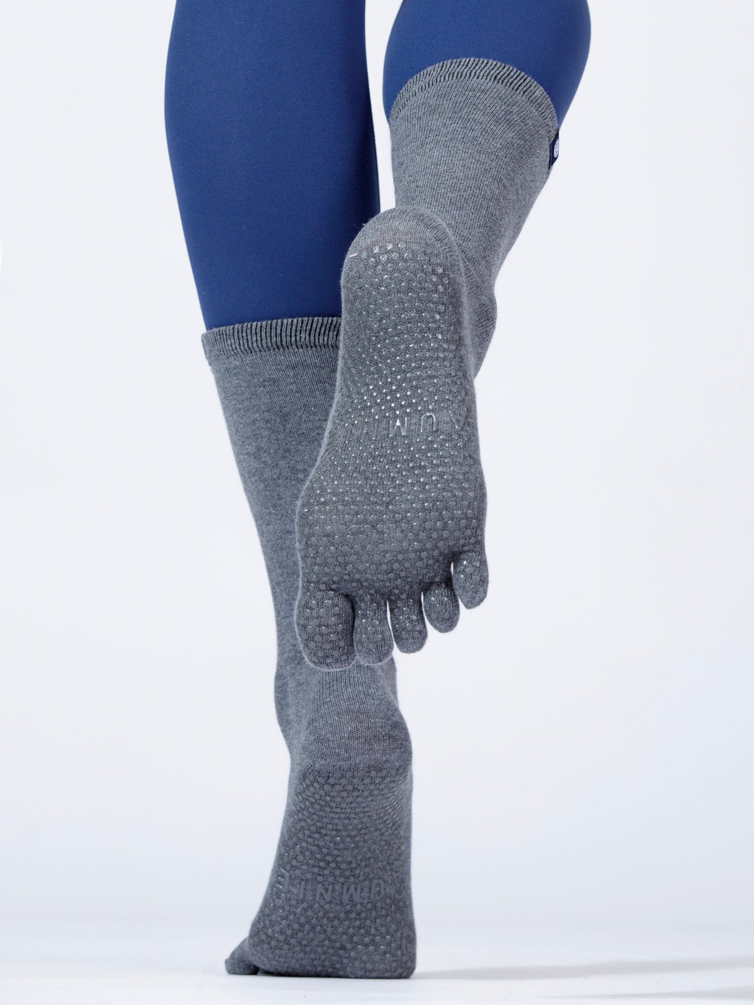 KNEE HIGH FULL TOE YOGA GRIP SOCKS