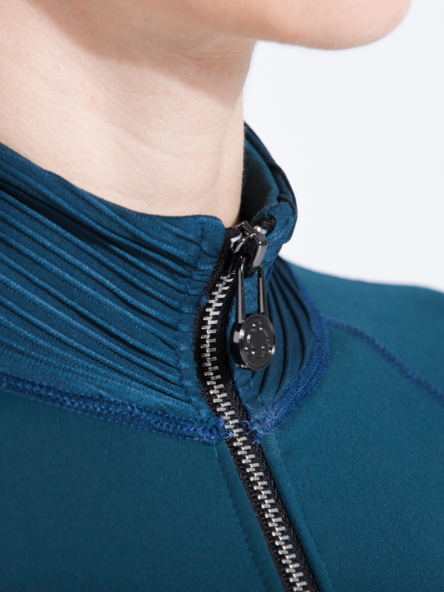 HALF ZIP LOGO TOP, LAKE