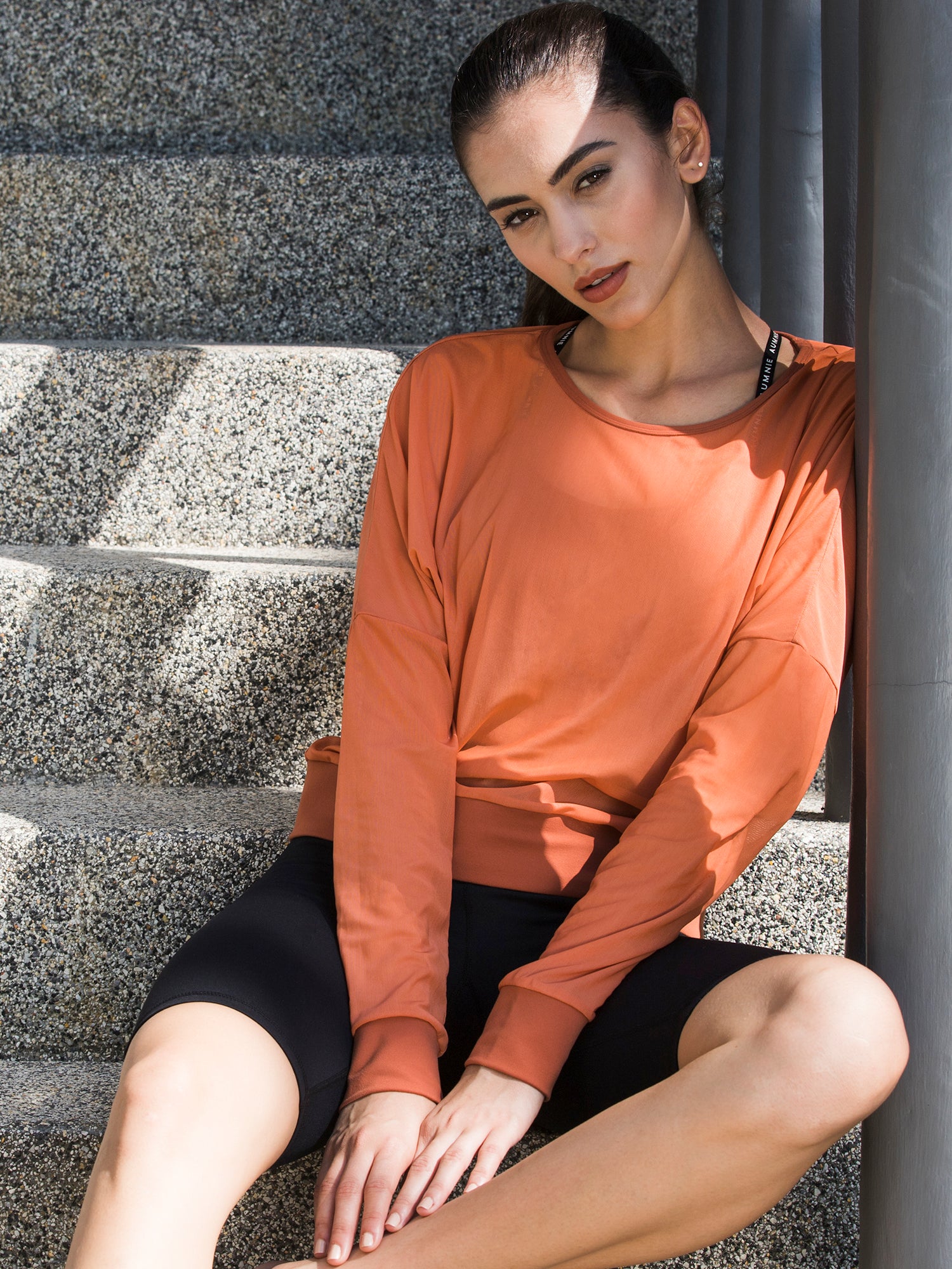 MESH SWEATSHIRT, MAPLE