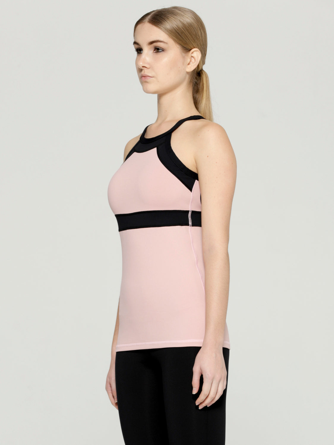 TENDENCY TANK, BLUSH/BLACK