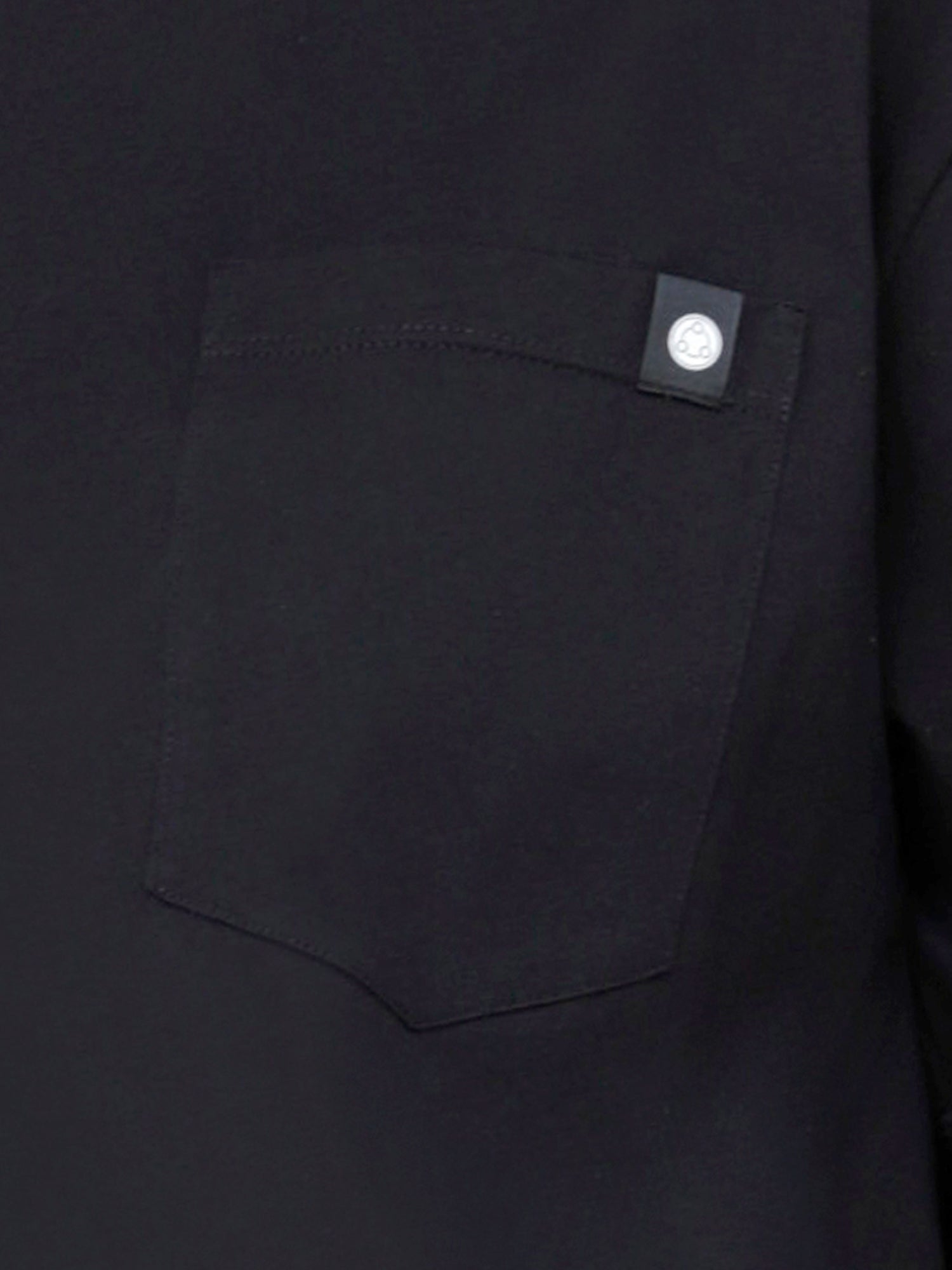 CROPPED POCKET TEE, BLACK