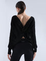 KNOTTED OPEN BACK SWEATER