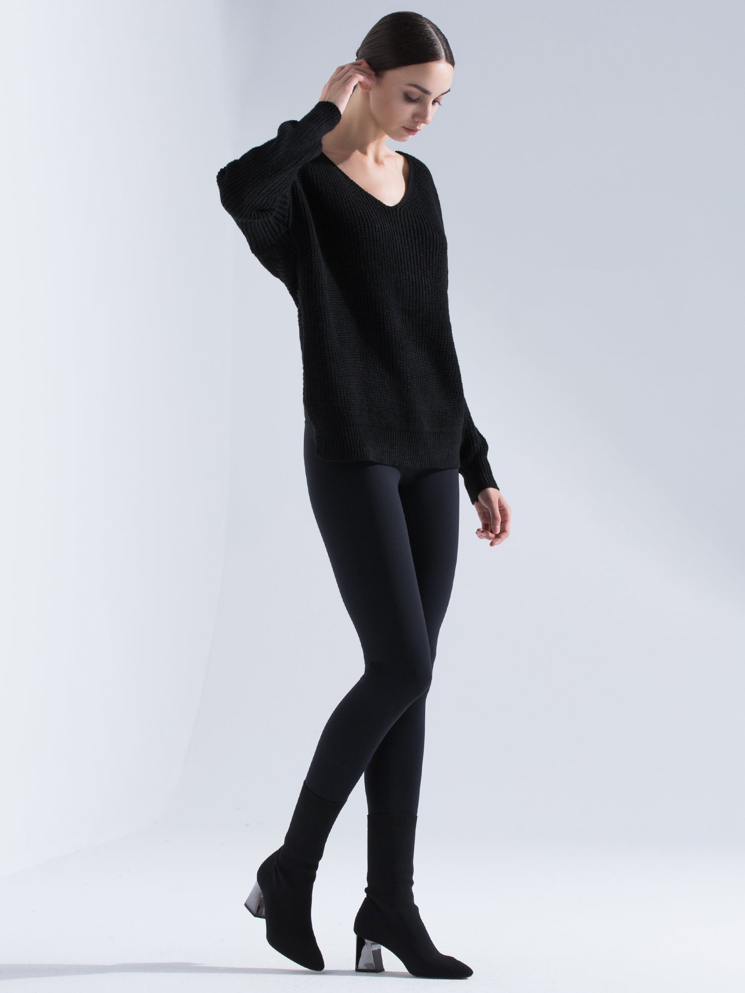 KNOTTED OPEN BACK SWEATER