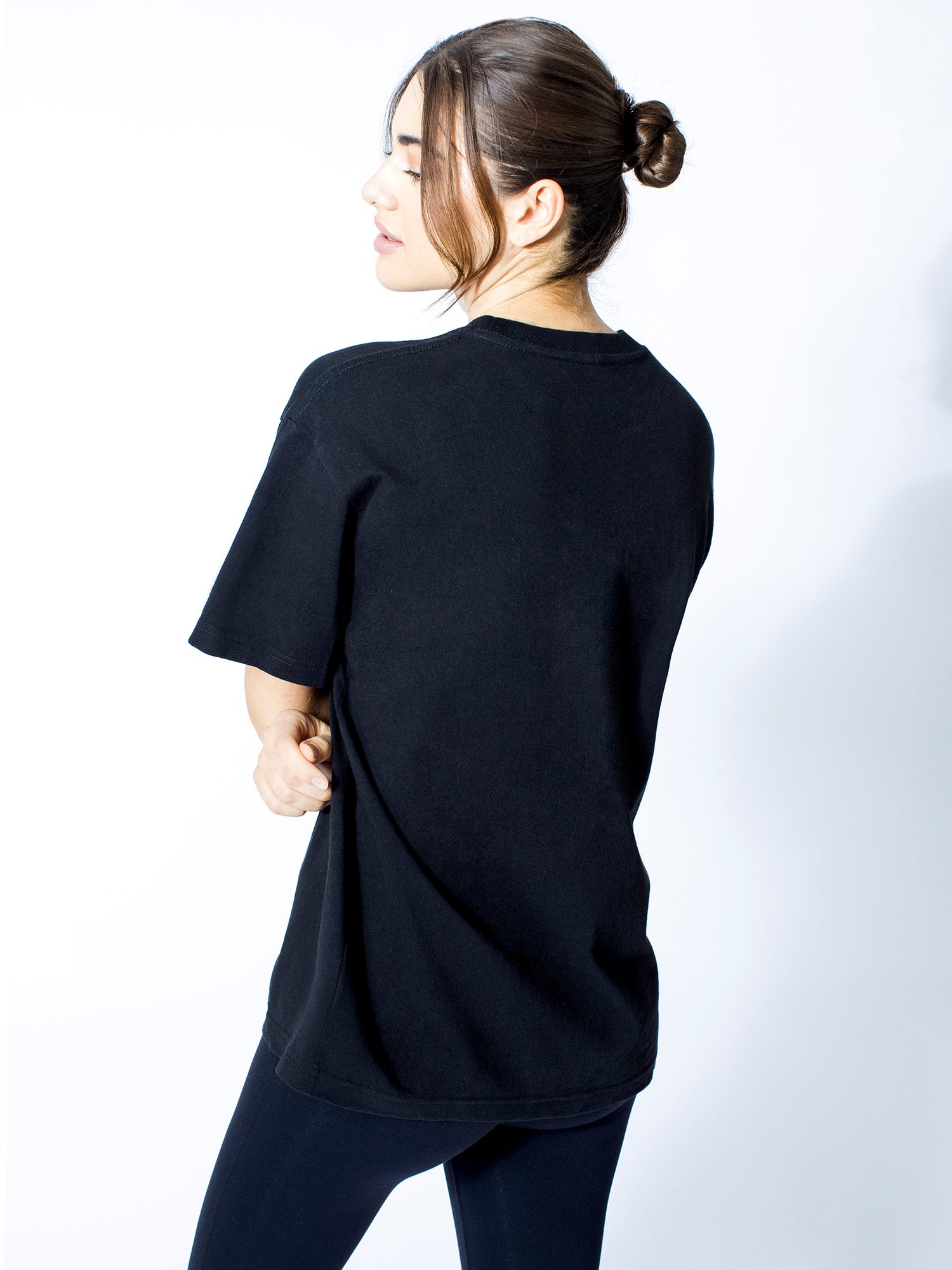 ONE WORLD LOGO TEE, BLACK
