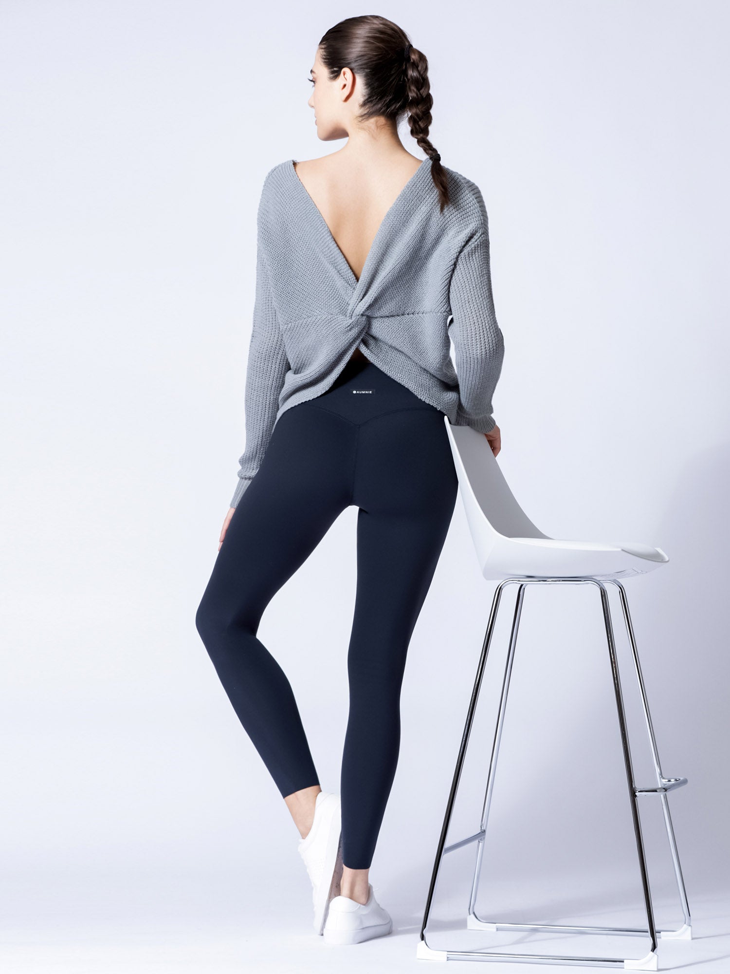KNOTTED OPEN BACK SWEATER