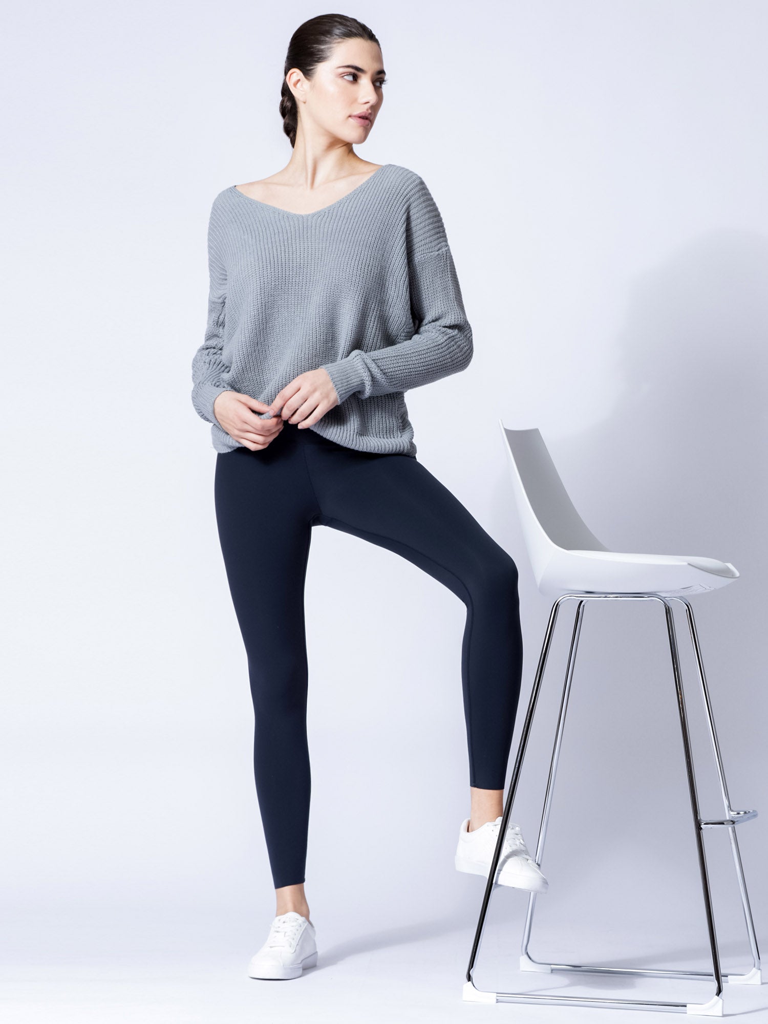 KNOTTED OPEN BACK SWEATER