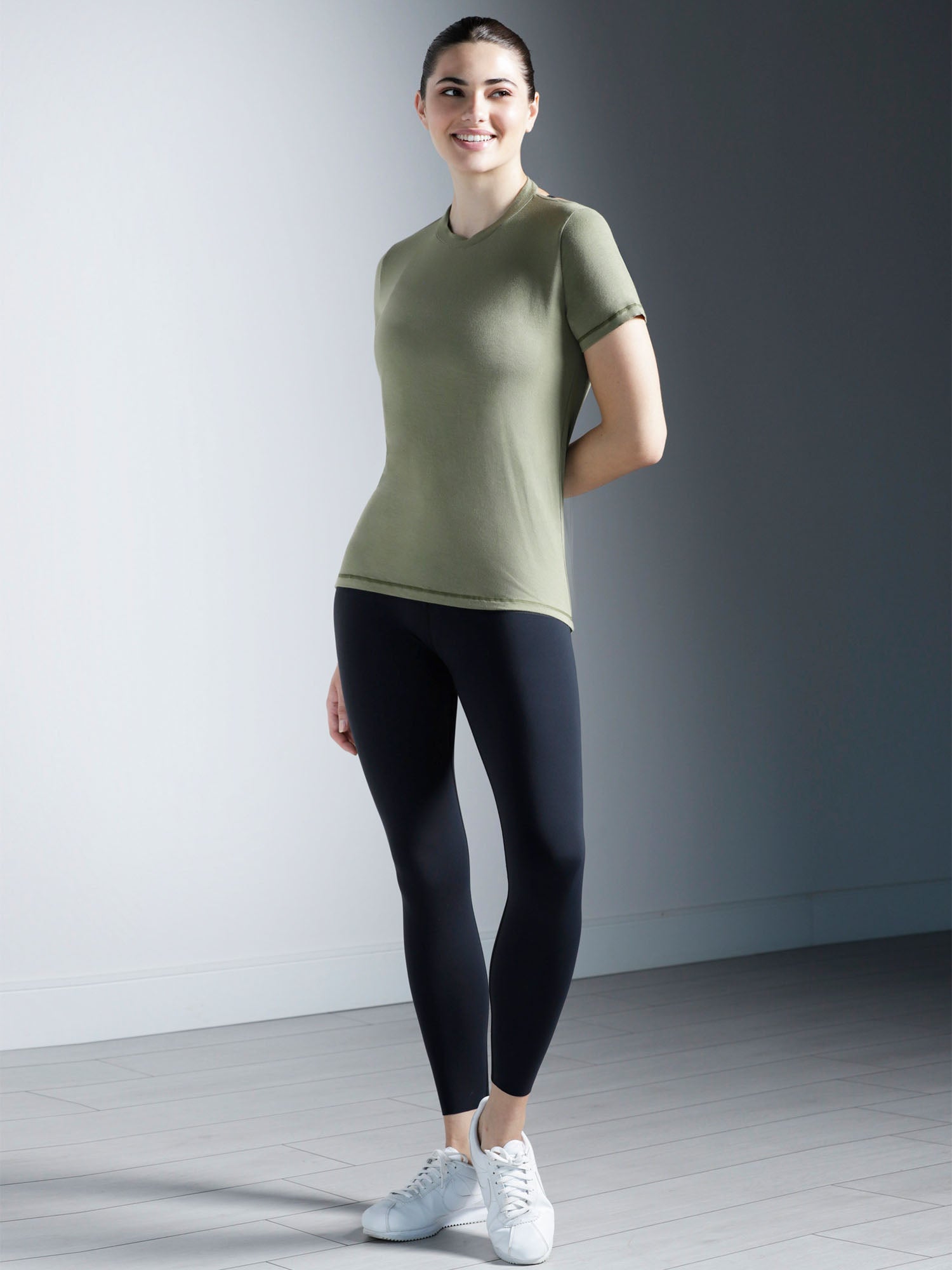 DRAPED BACK TEE