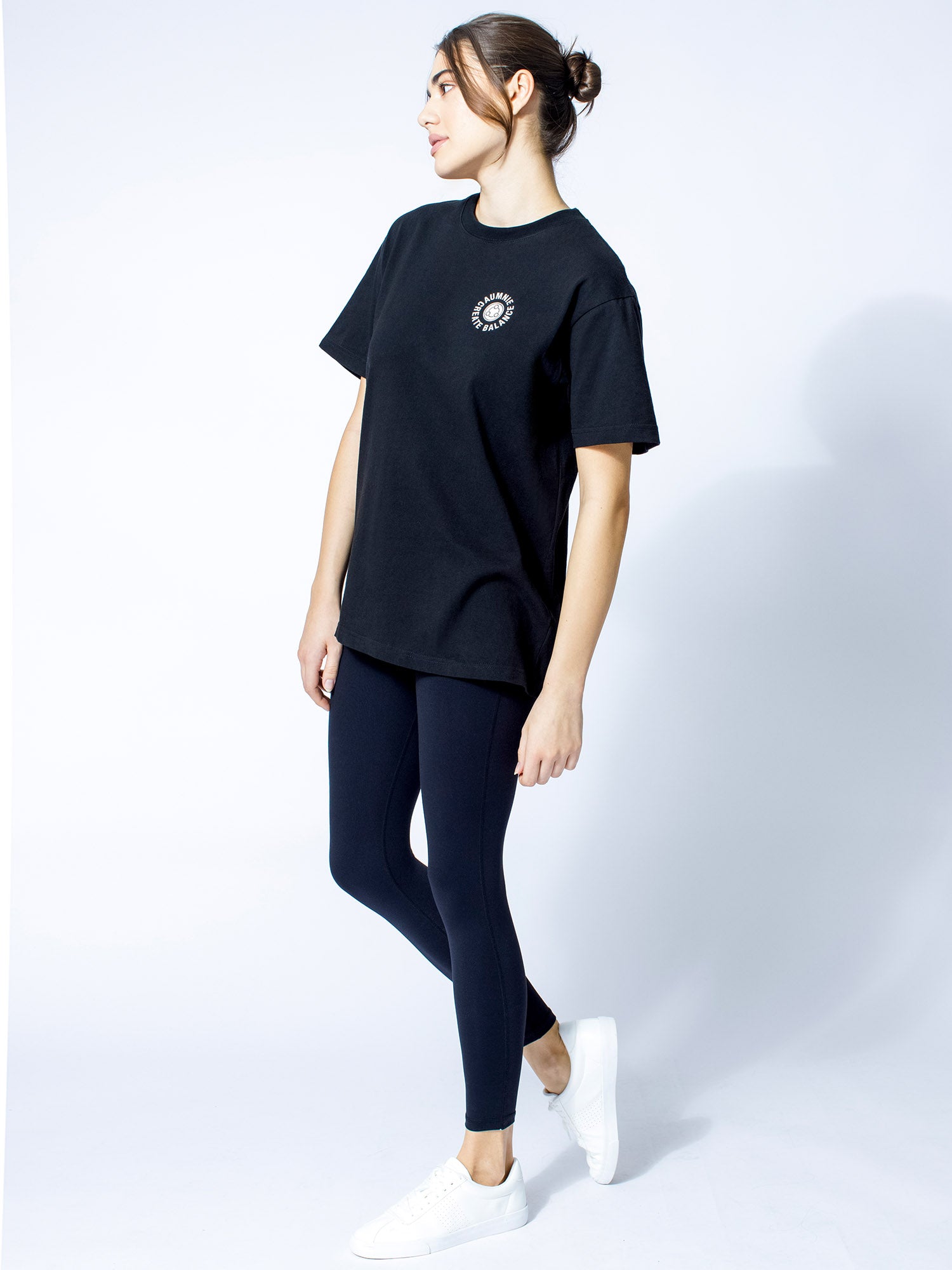 ONE WORLD LOGO TEE, BLACK