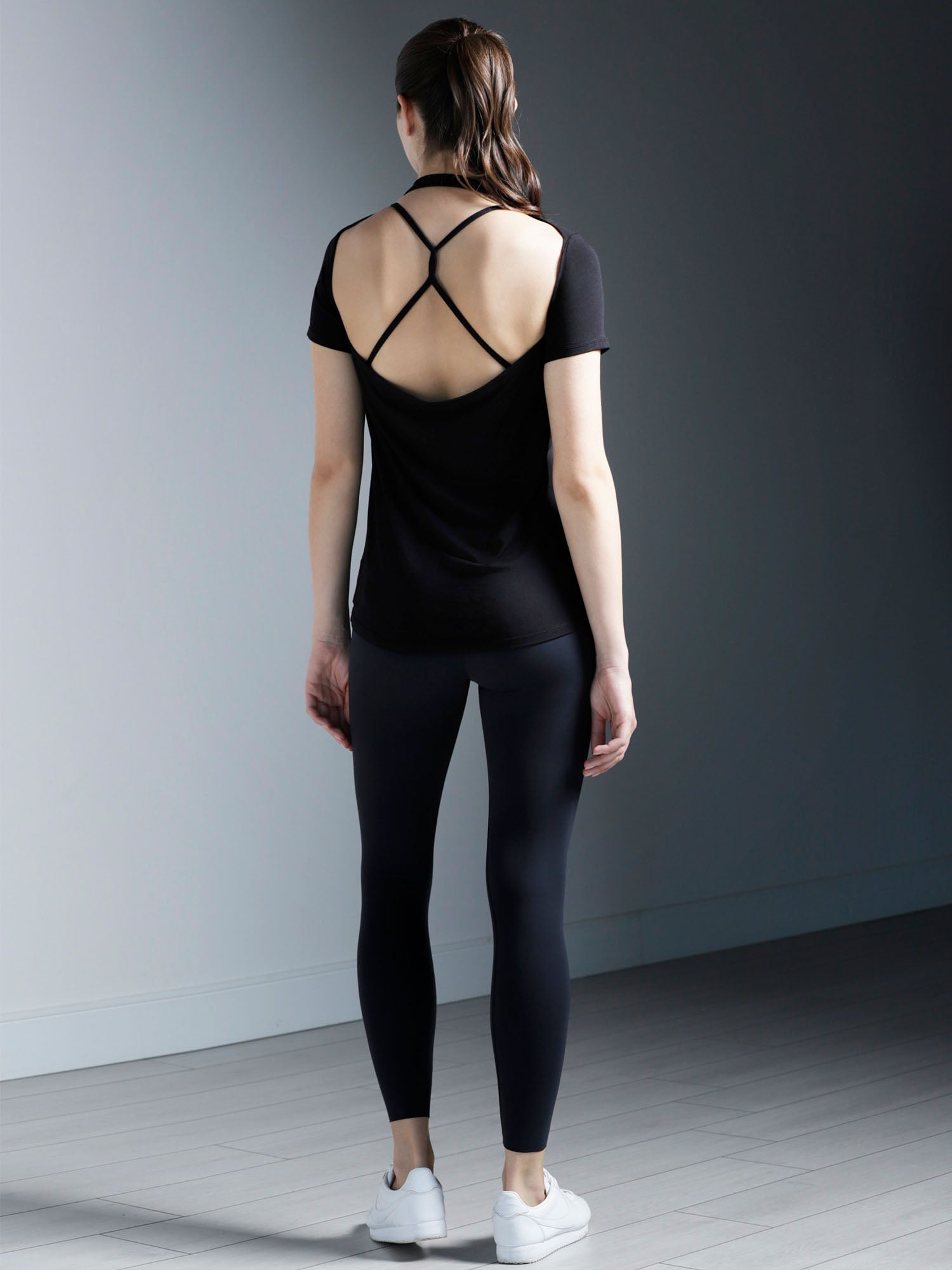 DRAPED BACK TEE