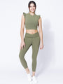 NUDE WRAP ANKLE CROPS