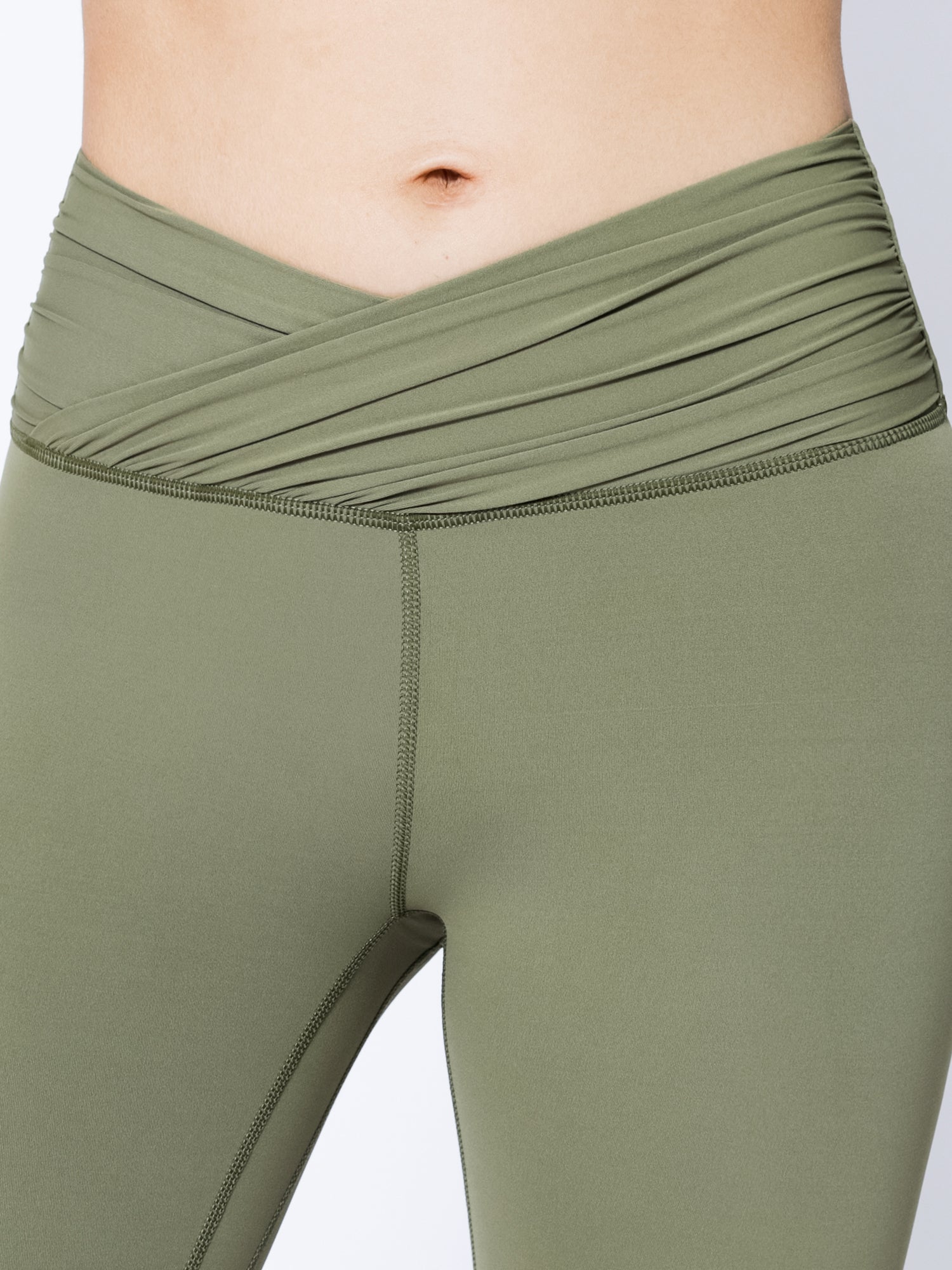 NUDE WRAP ANKLE CROPS
