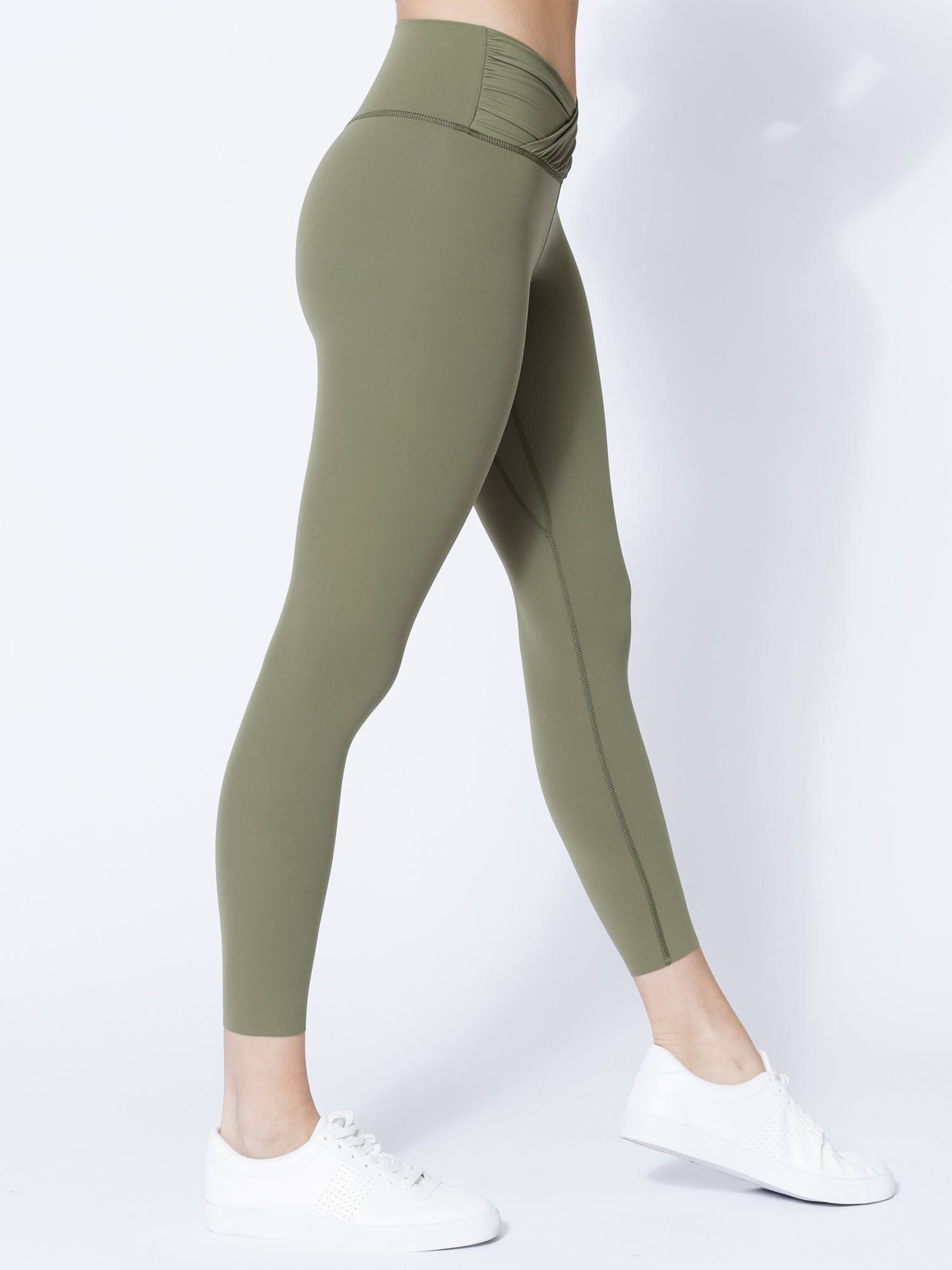 NUDE WRAP ANKLE CROPS