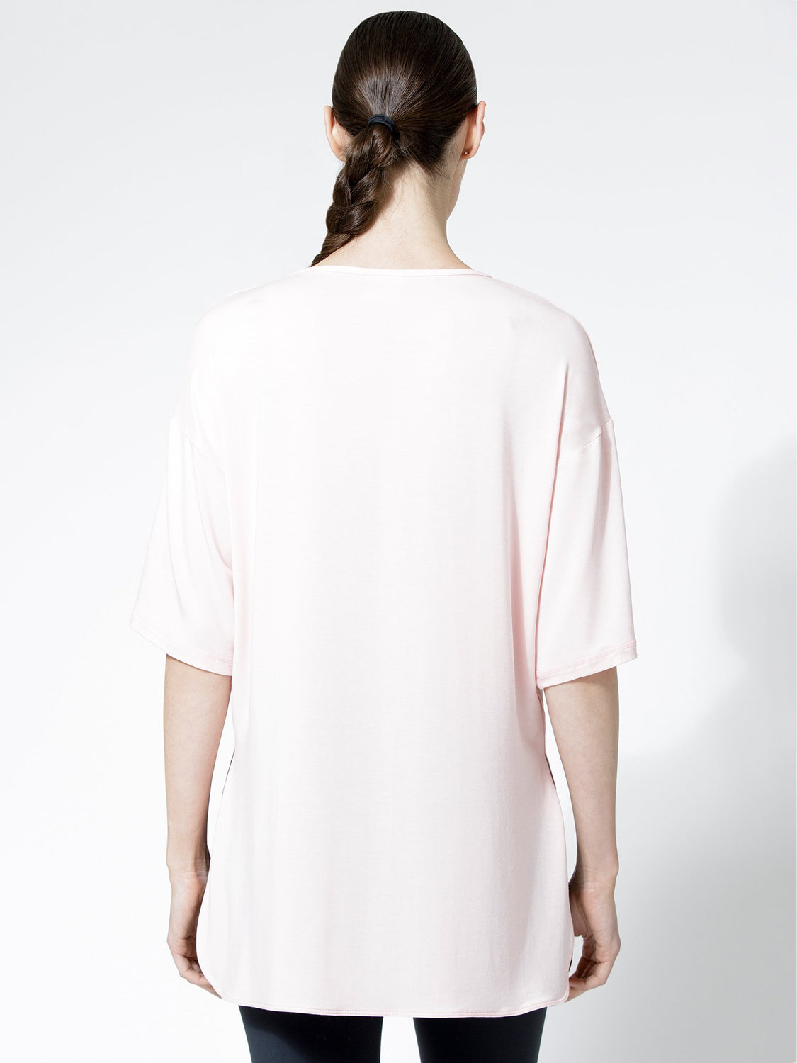 HI LO OVERSIZE TEE, BALLET PINK