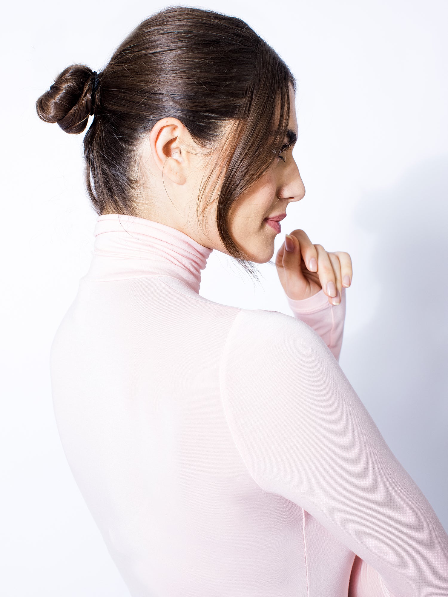 TURTLENECK TOP, PINK